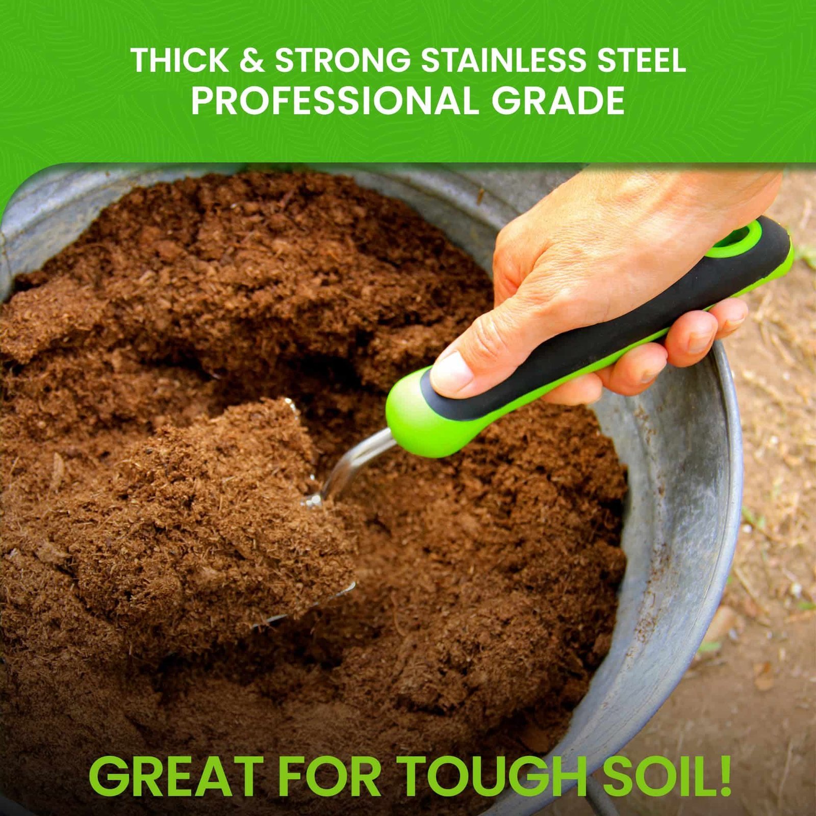 Garden Trowel: Heavy Duty Stainless Steel